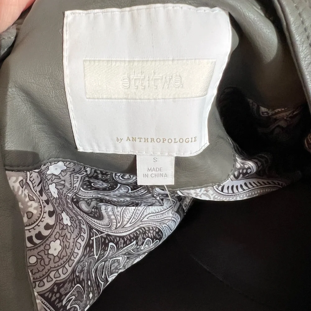 Anthropologie Faux Leather Jacket - Picture 2 of 13